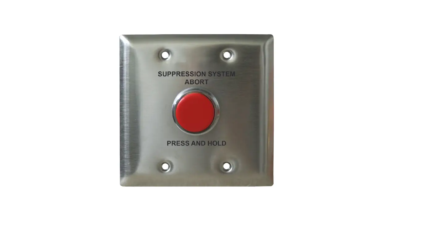 Potter 3001000 Red Button Abort Switch For Releasing Panels Owner's Manual