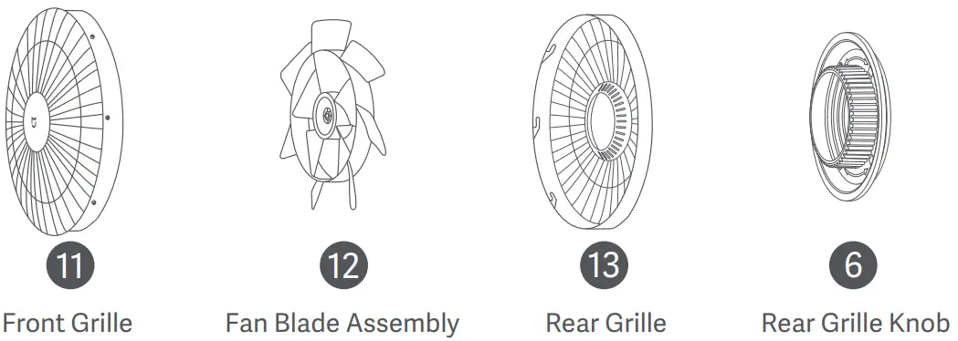 xiaomi 2 Pro Smart Standing Fan - Washable Parts