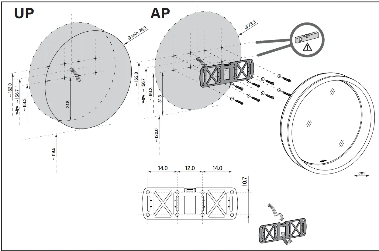 Schneider-Electric-LUNE-SP-D2W-Round-Illuminated-Mirror-fig-4