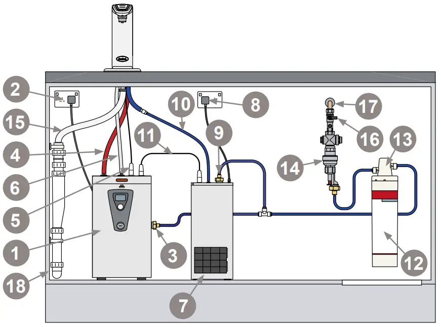 Instanta UCB10H Instatap Under Counter Boiler 10Ltr High Tap - Boiling chilled models