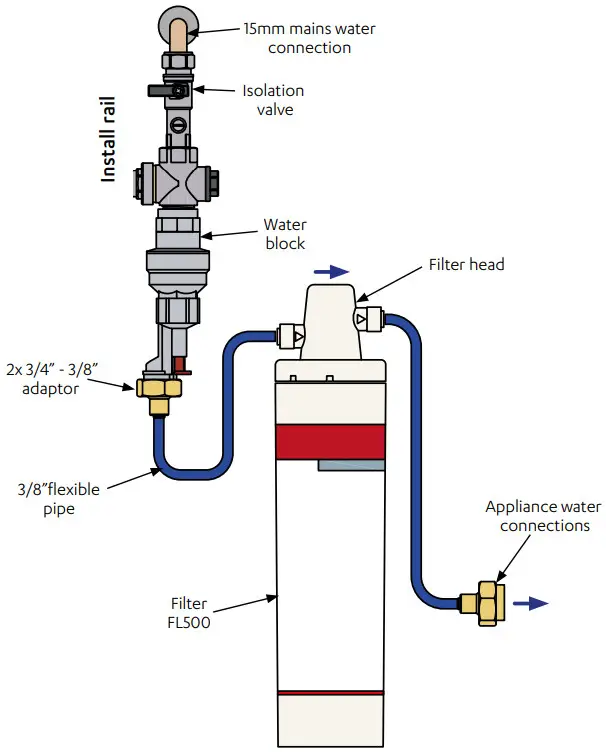 Instanta UCB10H Instatap Under Counter Boiler 10Ltr High Tap - Mains water supply