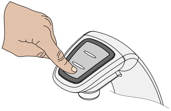 Instanta UCB10H Instatap Under Counter Boiler 10Ltr High Tap - dispense button