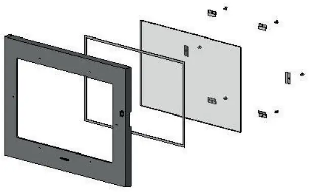 MORSO 5660 B Fireplace - Ceramic glass