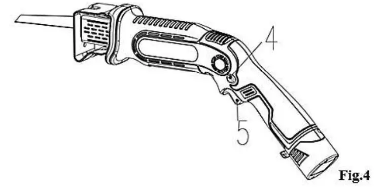 Coopers Orange Cordless Saw Rechargeable H223 - Fig 4