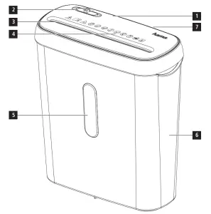 hama 44050541 BASIC N6 8L Shredder - overview