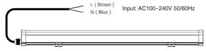 MiBOXER 18W RGB CCT LED Linear Light LL1 18 - Connection Diagram