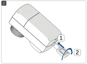 Homematic IP HmIP eTRV-C2 Wireless Thermostatic Radiator - Instlastion1
