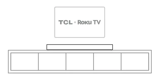 TCL TSR1 Roku TV Wireless Soundbar- Position your soundbar