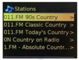 Lenco DIR-140 Stereo Internet Radio with DAB+ FM and Bluetooth - 011.FM 90s Country