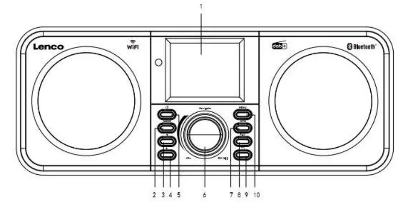 Lenco DIR-140 Stereo Internet Radio with DAB+ FM and Bluetooth - Product Overview 1