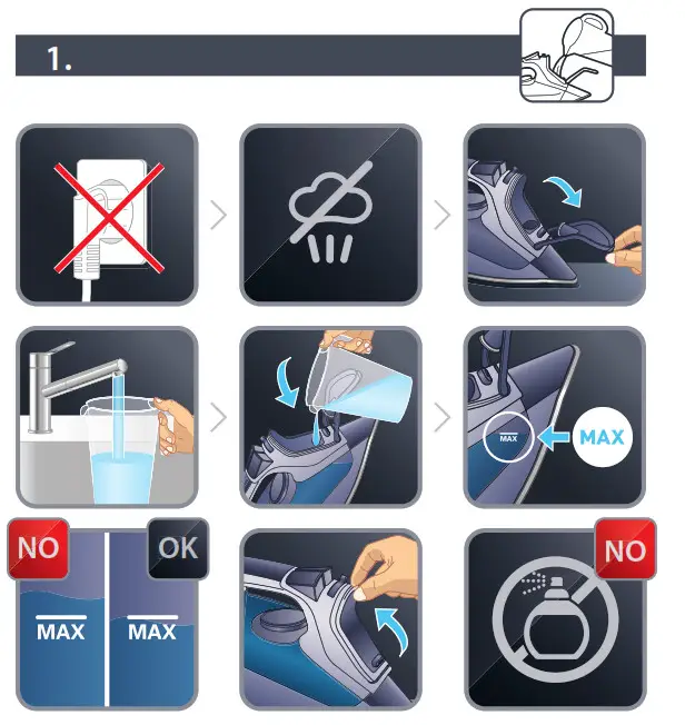 Rowenta DW5210 Focus Excel Steam Iron- 1