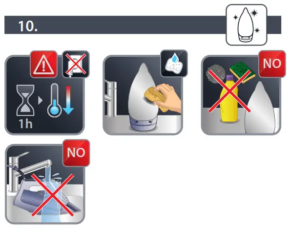 Rowenta DW5210 Focus Excel Steam Iron- 10