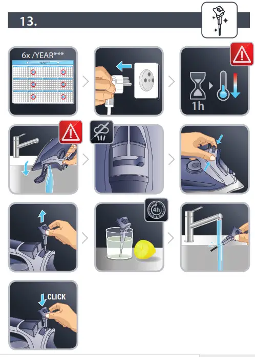 Rowenta DW5210 Focus Excel Steam Iron- 13