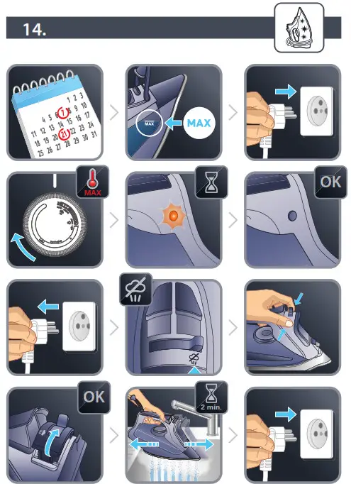 Rowenta DW5210 Focus Excel Steam Iron- 14