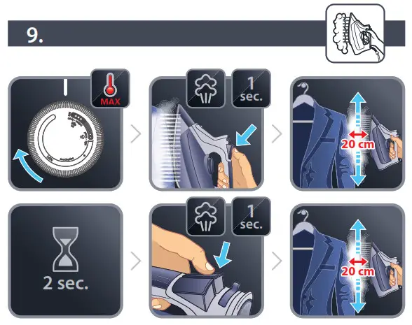 Rowenta DW5210 Focus Excel Steam Iron- 9