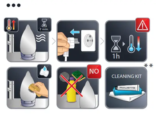 Rowenta DW5210 Focus Excel Steam Iron- Ster