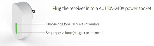 Xinsilu ZFD-21A Self-Powered Wireless Doorbell fig2