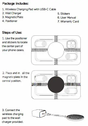 Shenzhen Leaderment Technology SW-WL623 Wireless Charging Pad with USB-C Cable fig7
