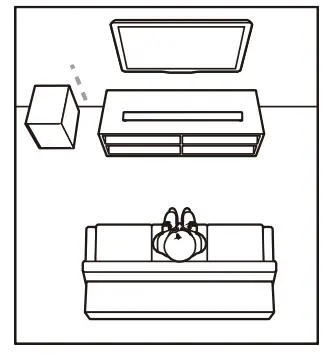 MAJORITY SPDAS268XX Plus 2.1.2CH Soundbar and Subwoofer with Dolby Atmos - Table Placement