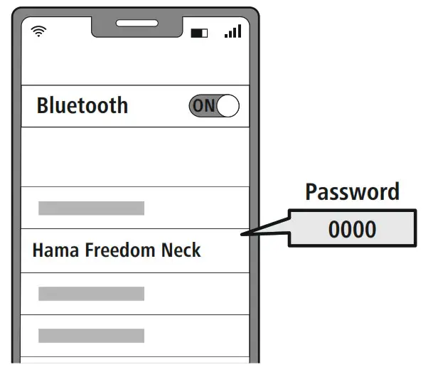 hama 00184122 Bluetooth Earphones- Hama Freedom Neck