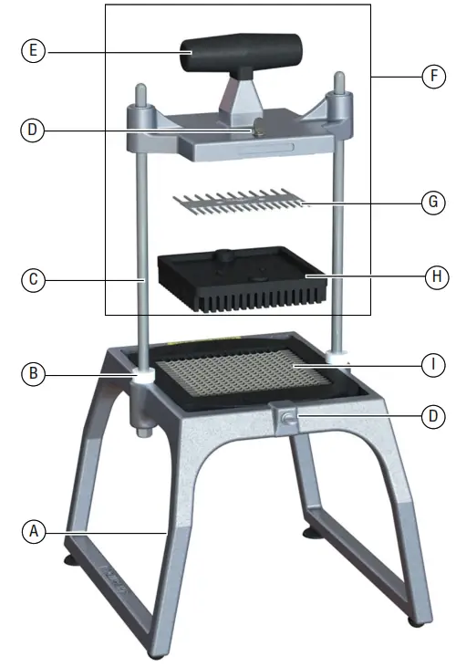 VOLLRATH Instacut 5 1 Slicer Dicer Wedger and Corer - FEATURES