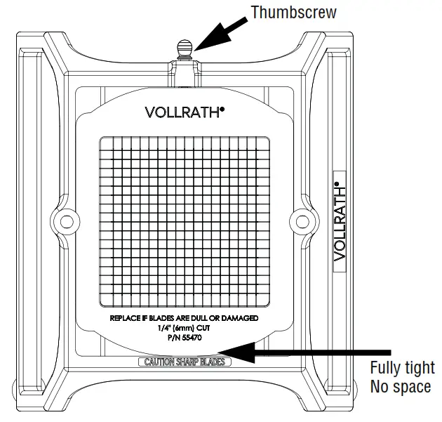 VOLLRATH Instacut 5 1 Slicer Dicer Wedger and Corer - Thumbscrew