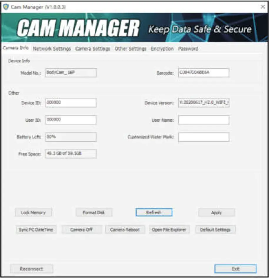 Camera Management Software