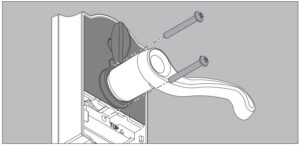 Fig 11 Secure interior assembly with screws