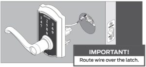 Fig 9 Install the touchscreen on the outside of door