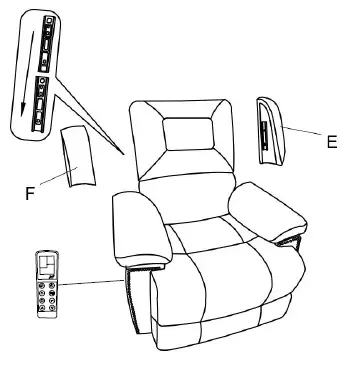 Qualfurn MOF000223A Leather Power Lift Recliner Chair fig 10