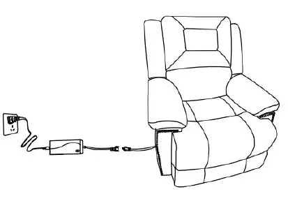 Qualfurn MOF000223A Leather Power Lift Recliner Chair fig 4
