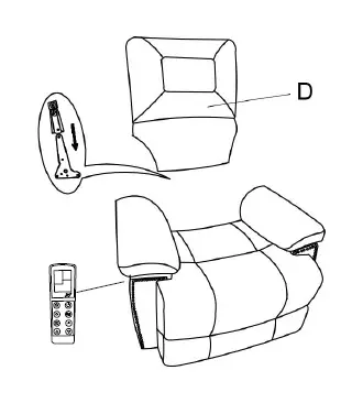 Qualfurn MOF000223A Leather Power Lift Recliner Chair fig 9