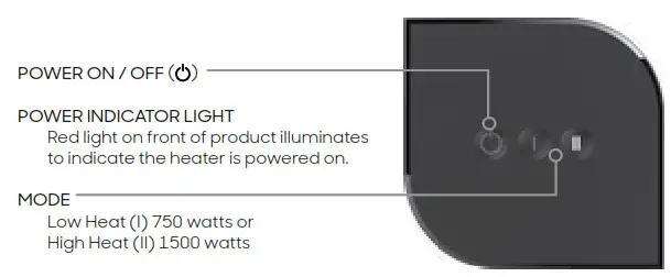 SHARPER IMAGE CERAMIC 3 Tower Space Heater- HOW TO USE