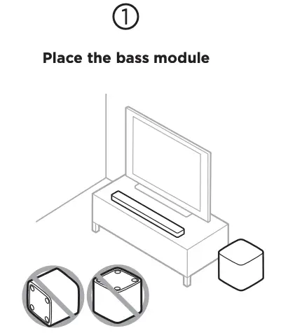Place the bass module 2