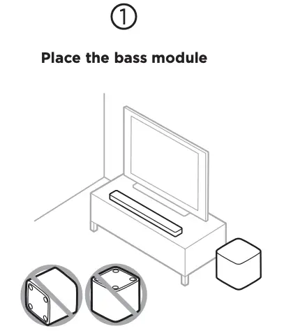Place the bass module