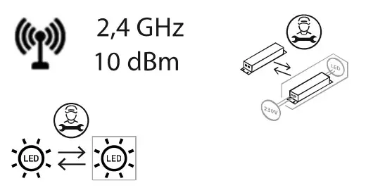 Paul Neuhaus 833128 LED Ceiling Light - parts