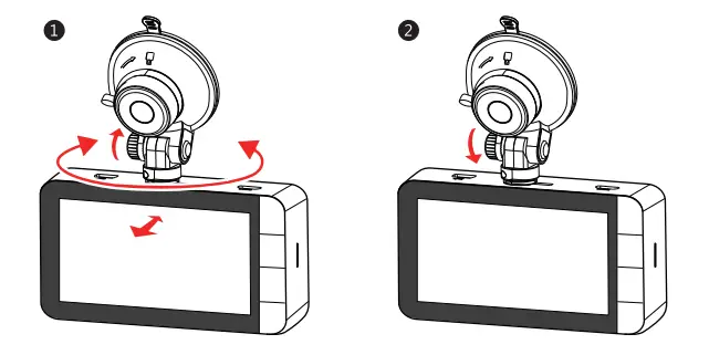 Z-EDGE R1 Dual Dash Cam Built in Wi-Fi FHD 1080P Camera - device