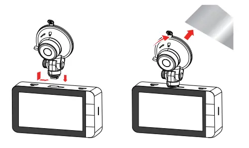Z-EDGE R1 Dual Dash Cam Built in Wi-Fi FHD 1080P Camera - installation