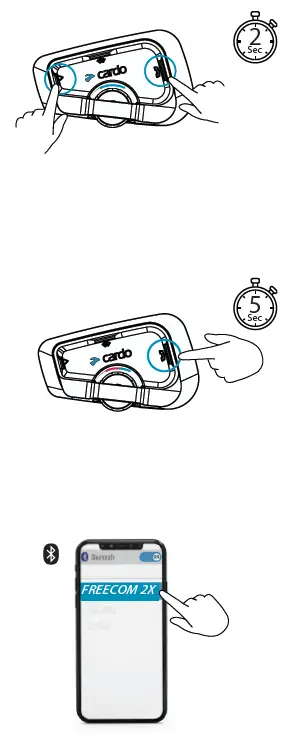 cardo Freecom 2x Motorcycle Helmet Headset 1