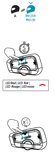 cardo Freecom 2x Motorcycle Helmet Headset 10