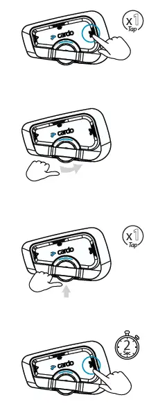 cardo Freecom 2x Motorcycle Helmet Headset 4