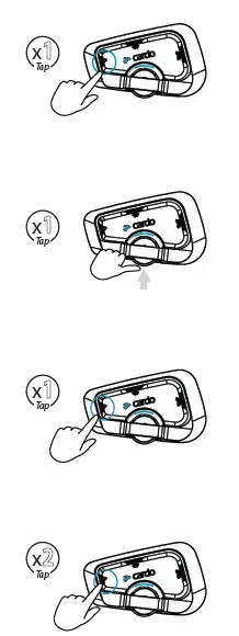 cardo Freecom 2x Motorcycle Helmet Headset 6