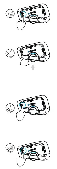 cardo Freecom 2x Motorcycle Helmet Headset 8