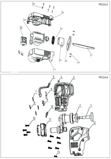 PARKSIDE PKGA 20 Li C2 4 in 1 Cordless Combination Tool - fig3