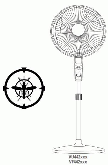 Tefal VF4420FO Essential Plus Floor Fan