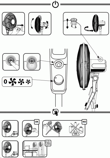 Tefal VF4420FO Essential Plus Floor Fan - fig4