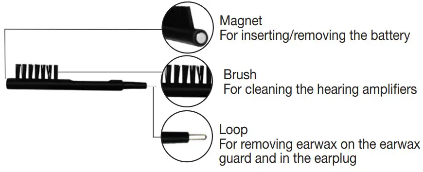 beurer HA 60 Hearing Amplifiers - Cleaning brush