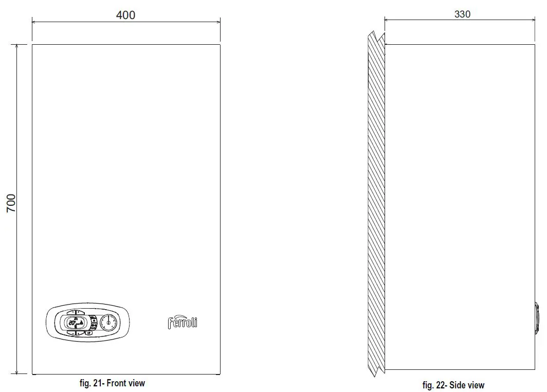 Ferroli DIVAtech D HF24 Wall Mounted Gas Boiler-20
