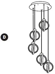artika PDT5-SO 5 Light LED Pendant - ITEM 4