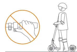ninebot Kick Scooter DO NOT press the